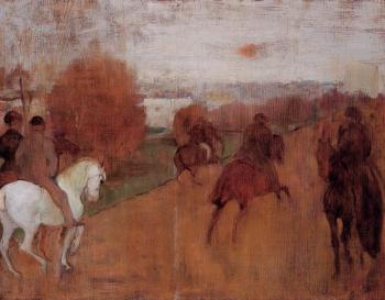 Edgar Degas : Riders on a Road